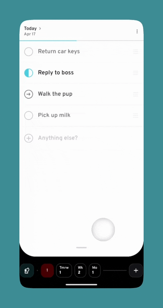 Command Bar move flow