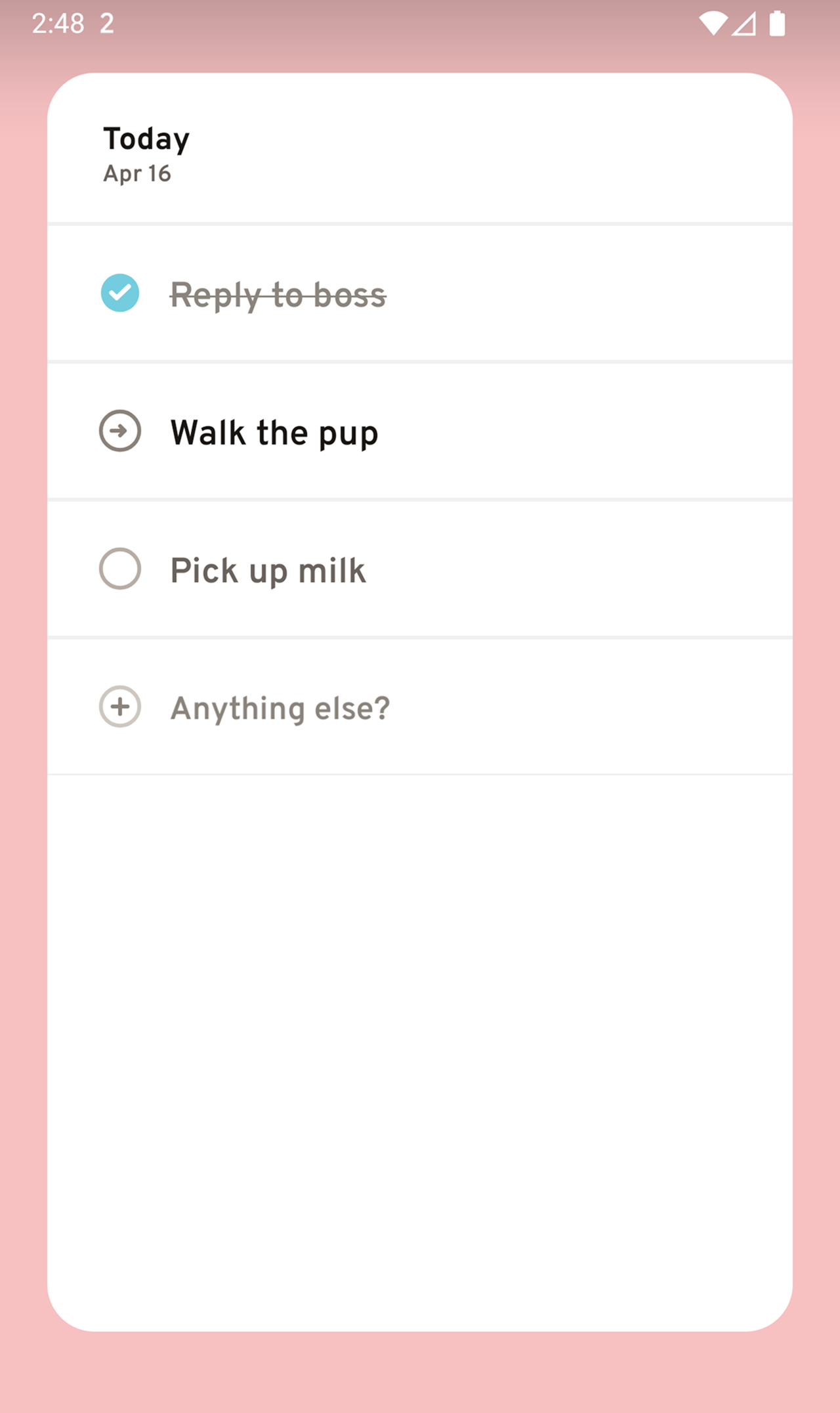 ruff Reminders widget screenshot 1